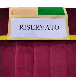 Stock 100 pezzi Giallo Verde tasca segnaposto riservato per poltrona teatro cinema auditorium